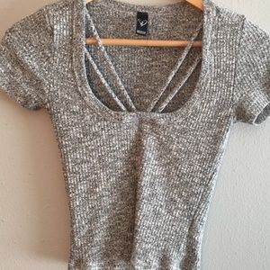 Windsor Gray strap crop top